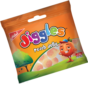 Hilal Foods Jiggles Peach Jelly